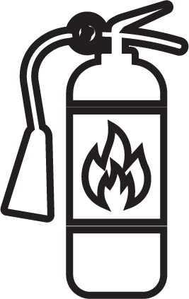 Manufacturing firefighting icon representing constant urgent production problems.